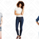 Boyfriend Tee, $32 | 711 Skinny Jeans, $40 | Tailored Western Shirt, $45